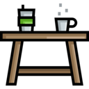 food,furniture and household,furniture,coffee shop,table,coffee table